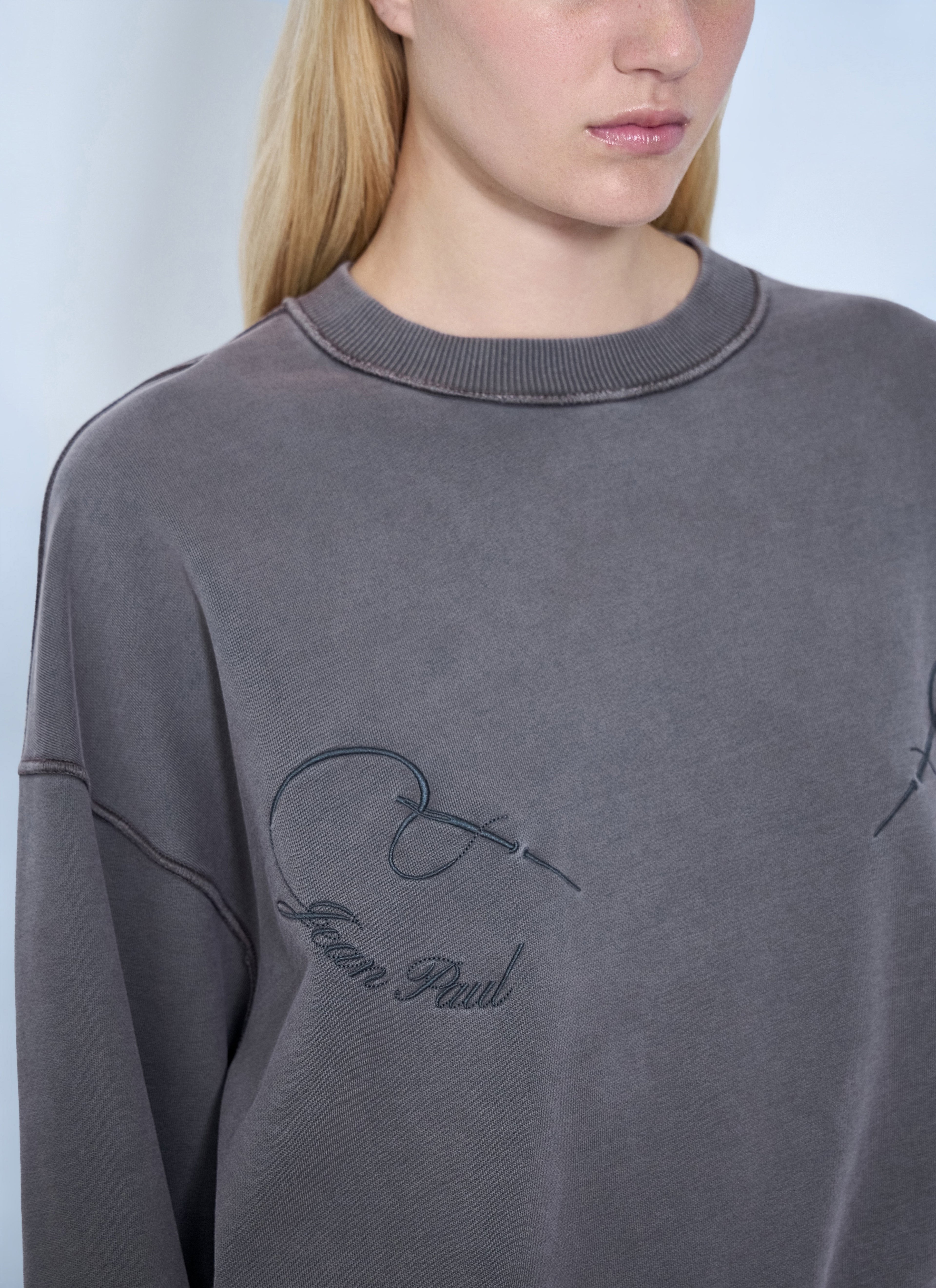 Fleece Embroidered Sweatshirt