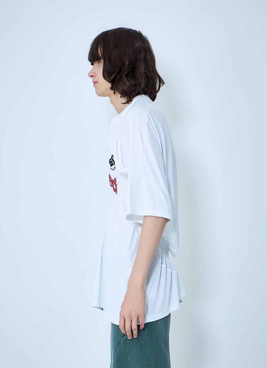 Shirred Football T-Shirt