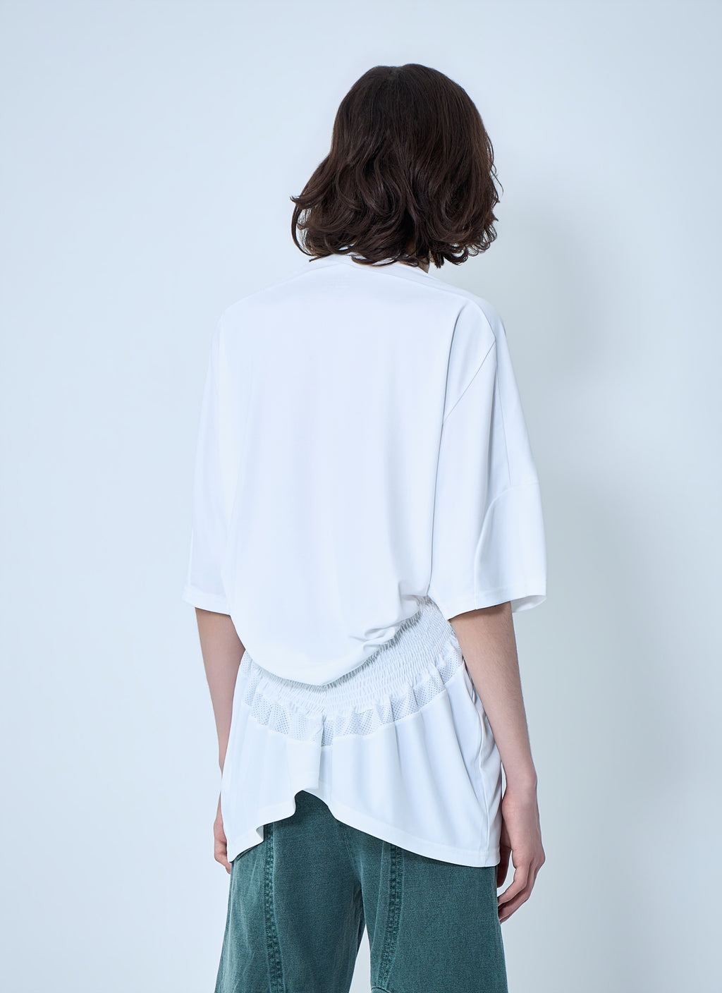 Shirred Football T-Shirt
