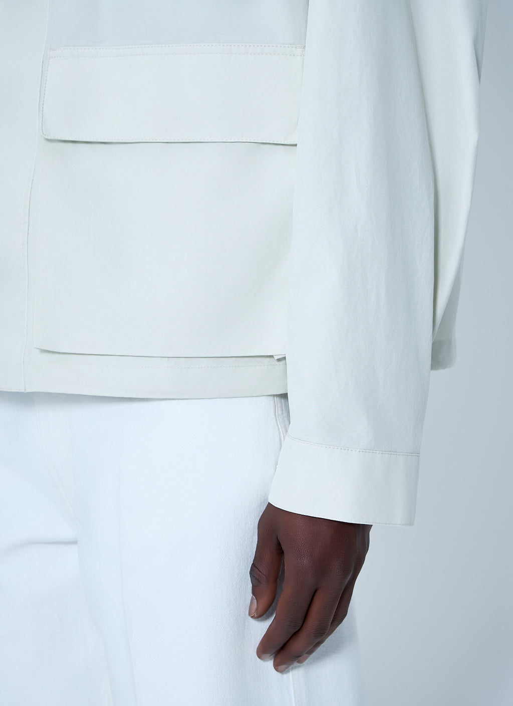 High-Collar Utility Jacket