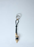 Black Stripes Pendulum Bag Charm