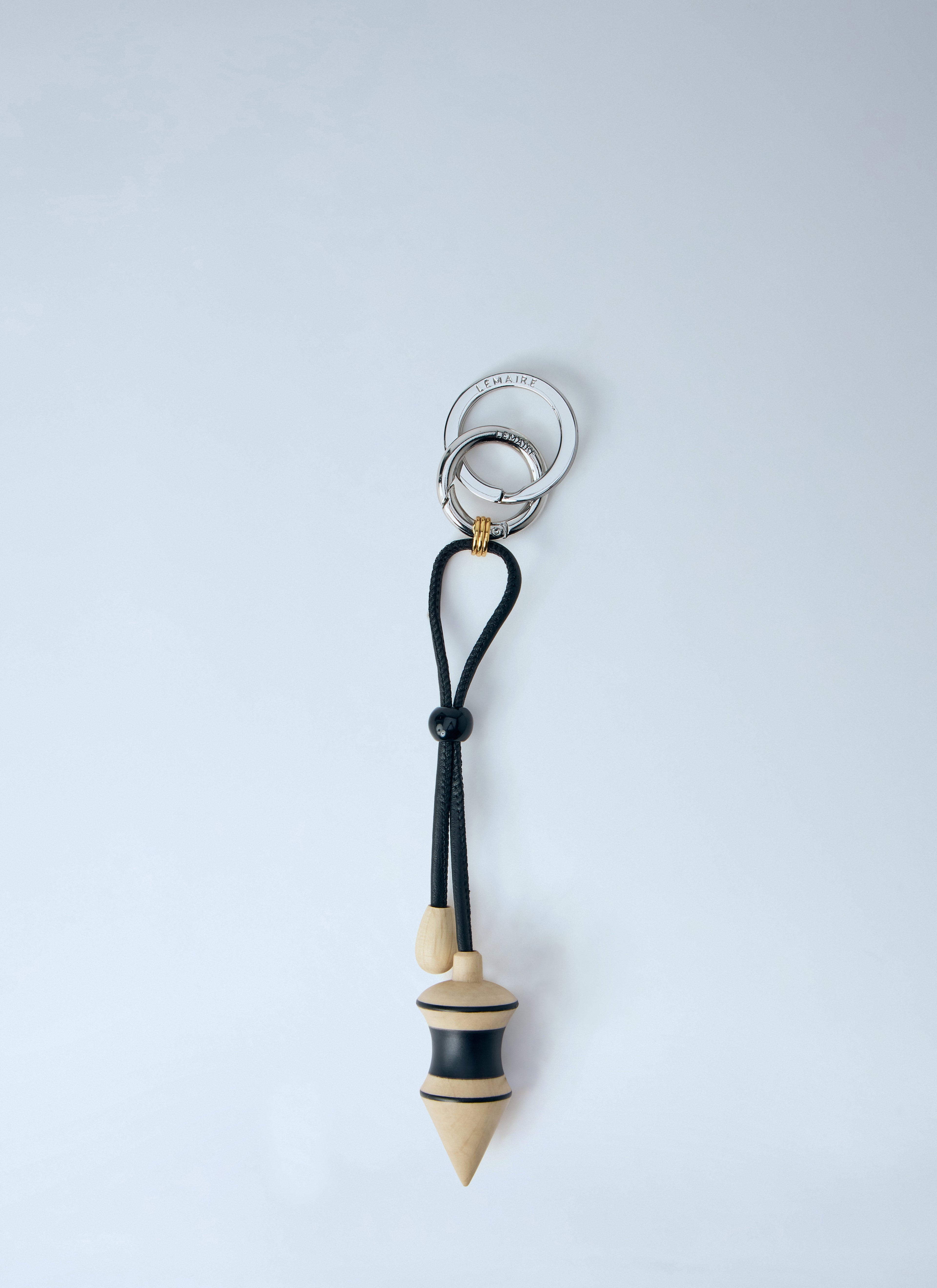 Black Stripes Pendulum Bag Charm