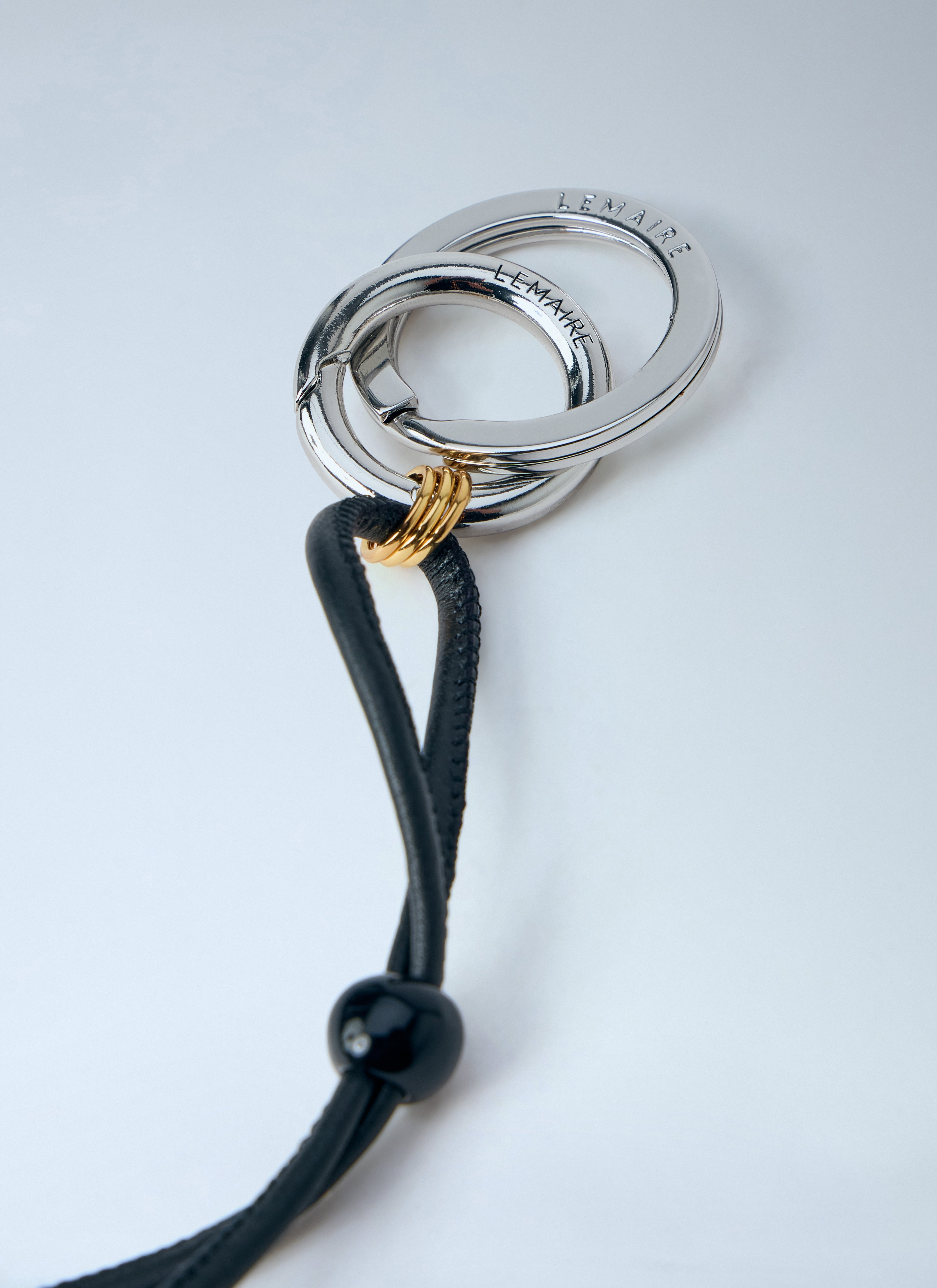Black Stripes Pendulum Bag Charm