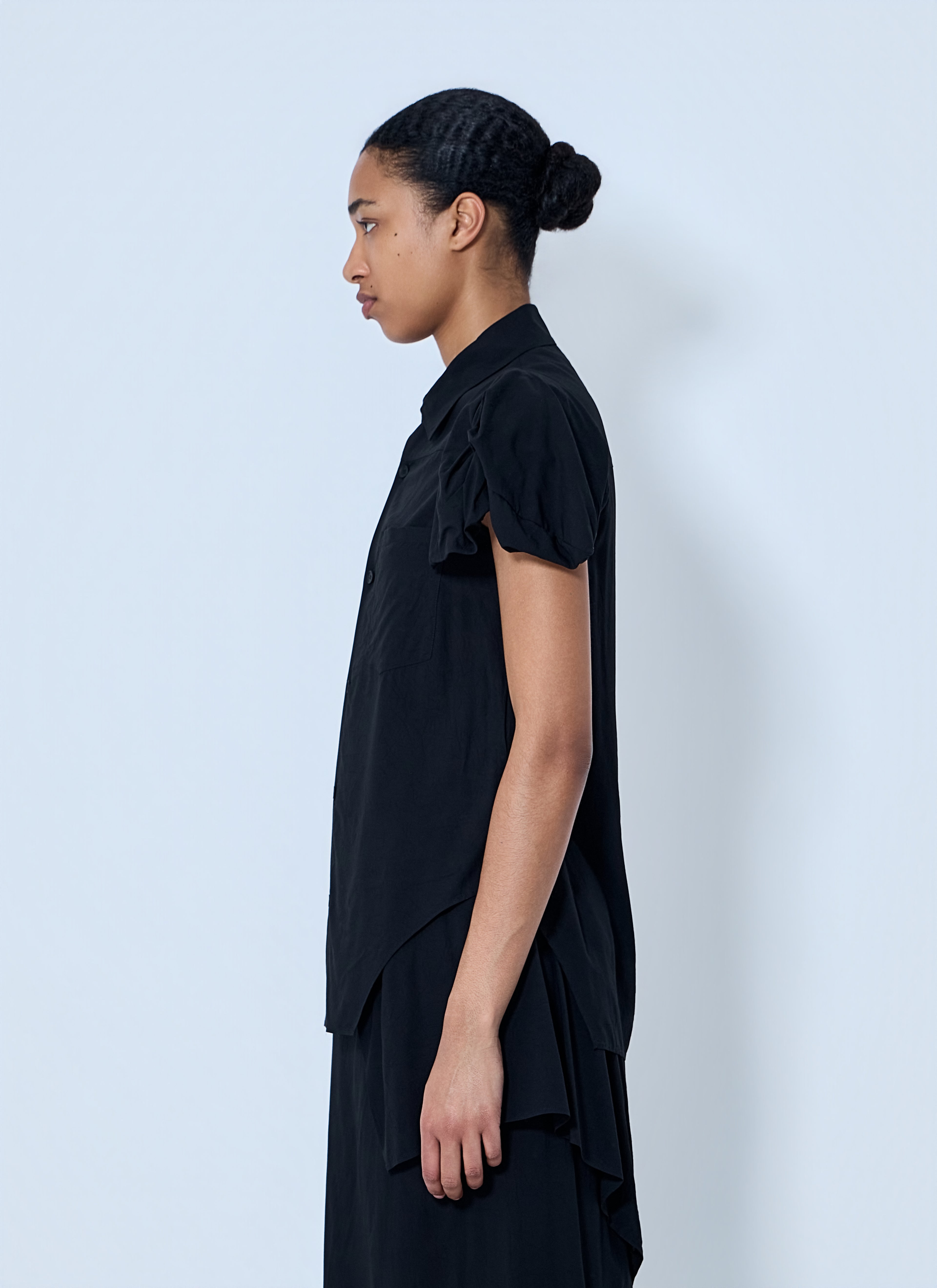 Twisted Sleeve Blouse