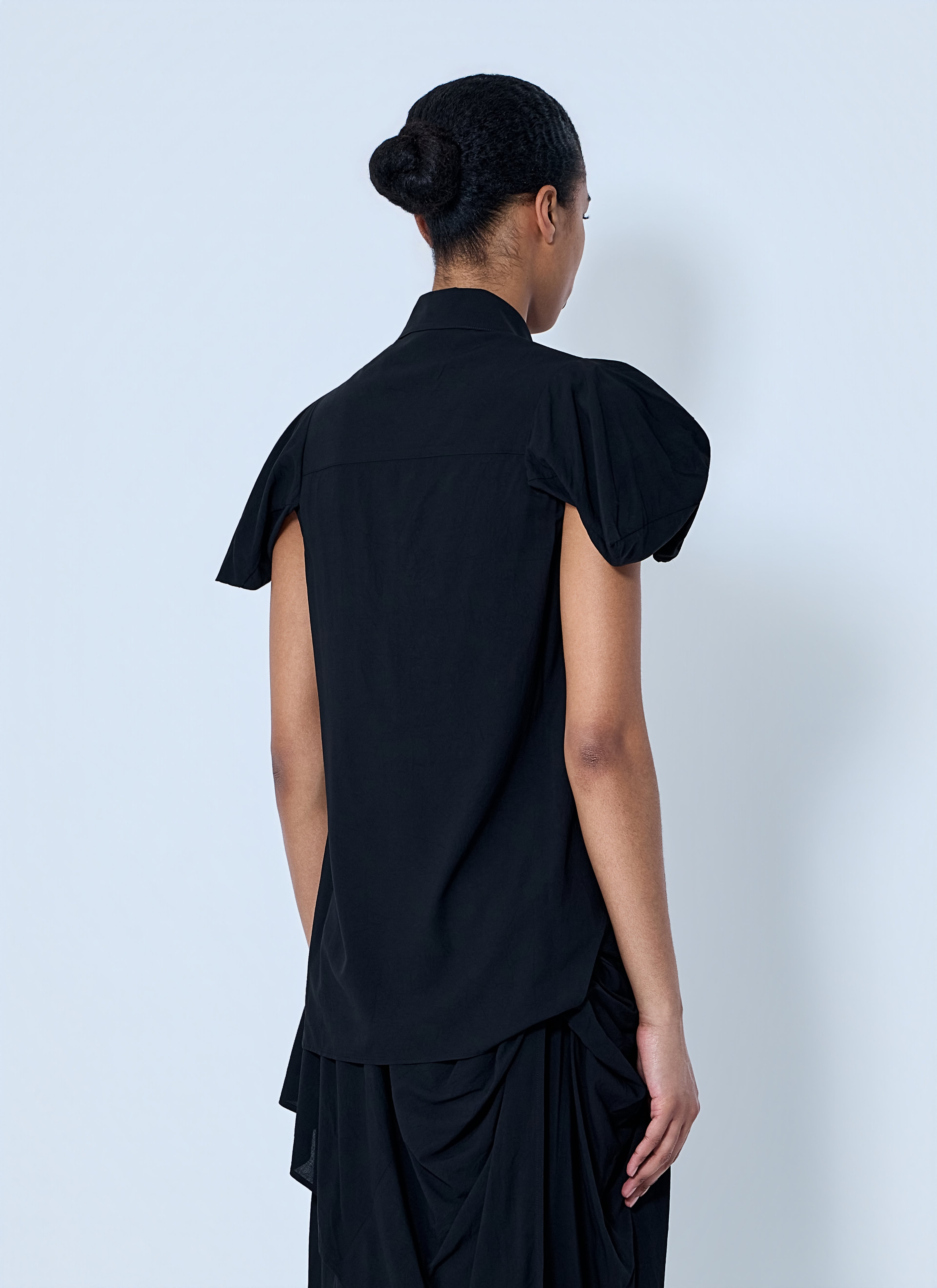 Twisted Sleeve Blouse