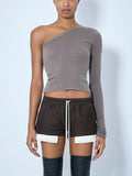 Asymmetric Long-Sleeve Top