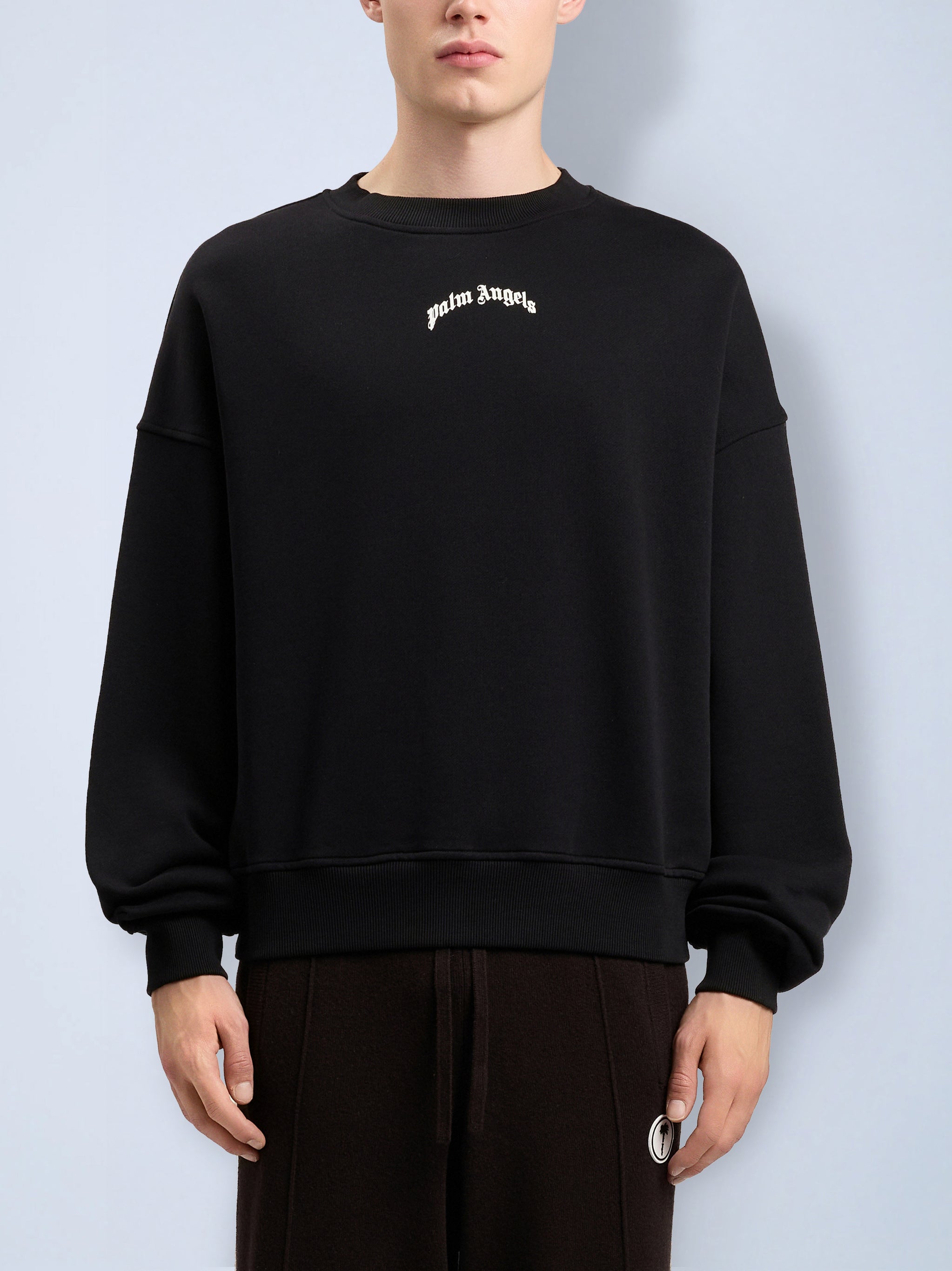Back Curved Logo Loose Sweatshirt