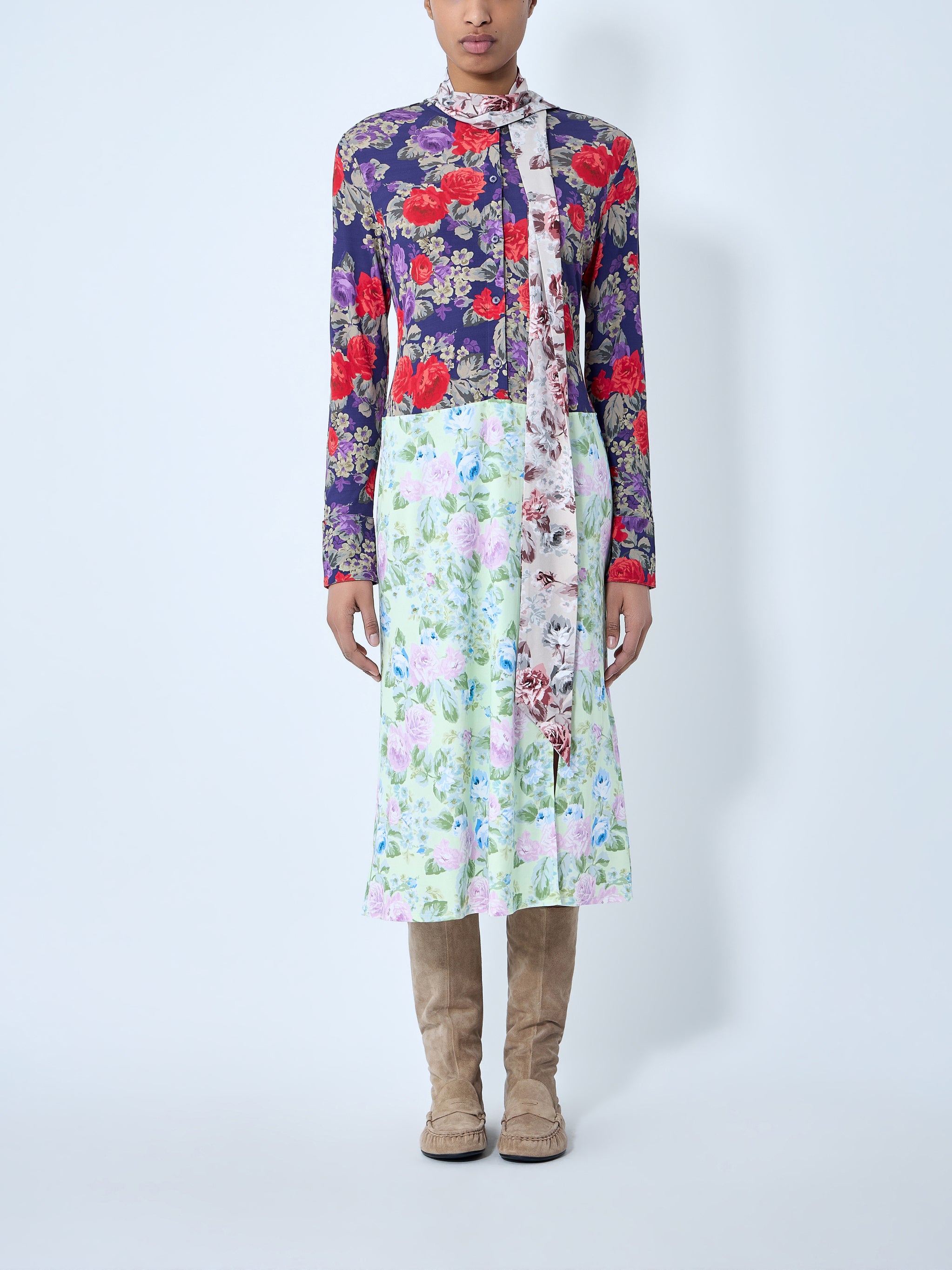 Floral Printed Midi Dress