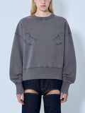 Fleece Embroidered Sweatshirt