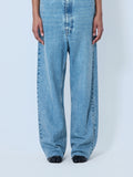 Wide-Leg Denim Trousers
