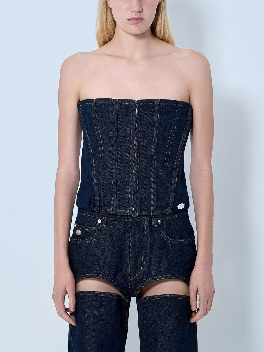 Denim Corset