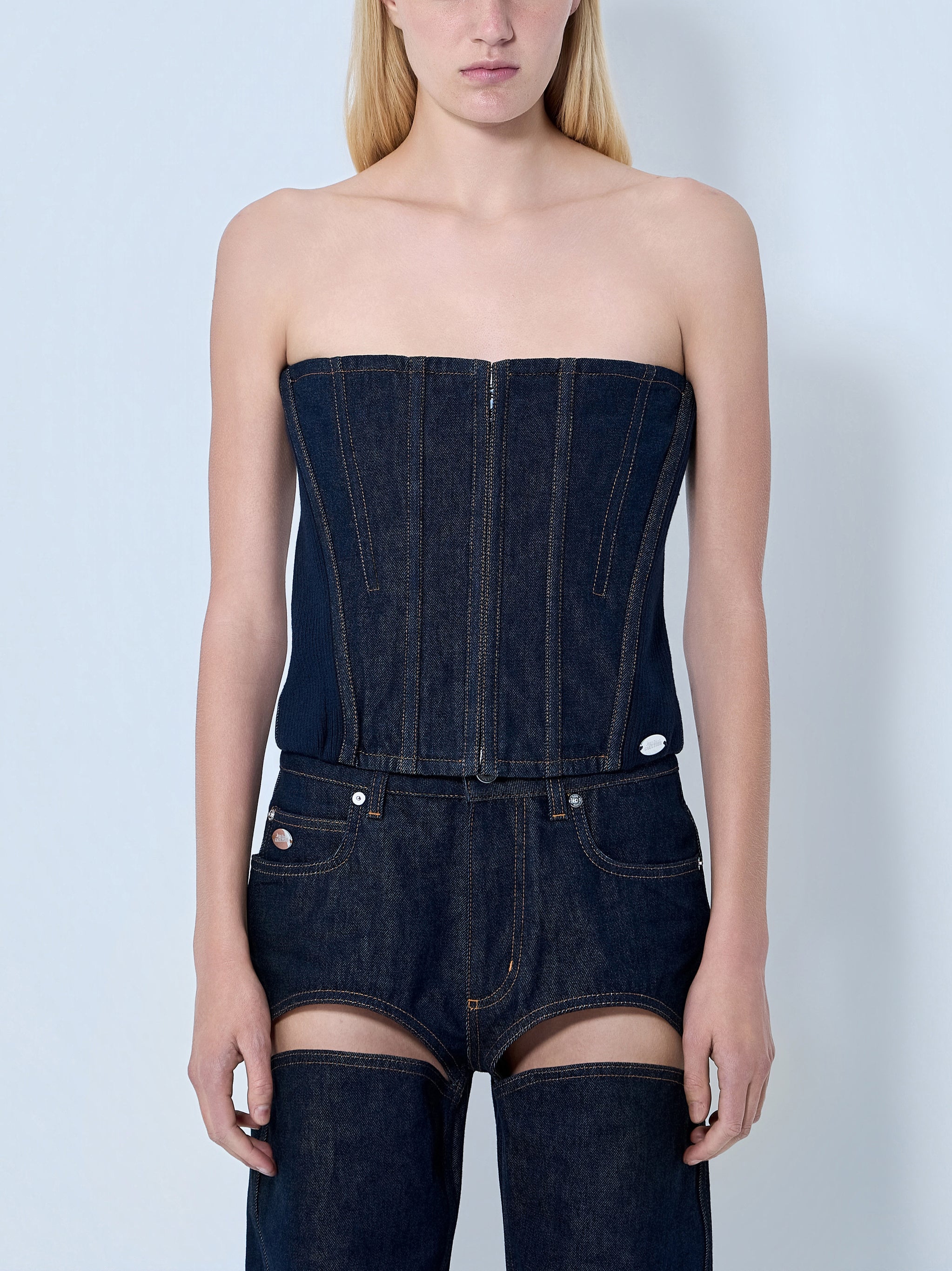 Denim Corset