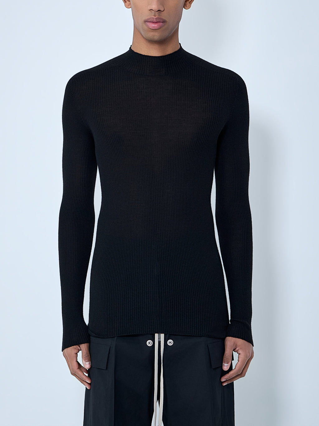 Ribbed Knit Long Sleeve Top