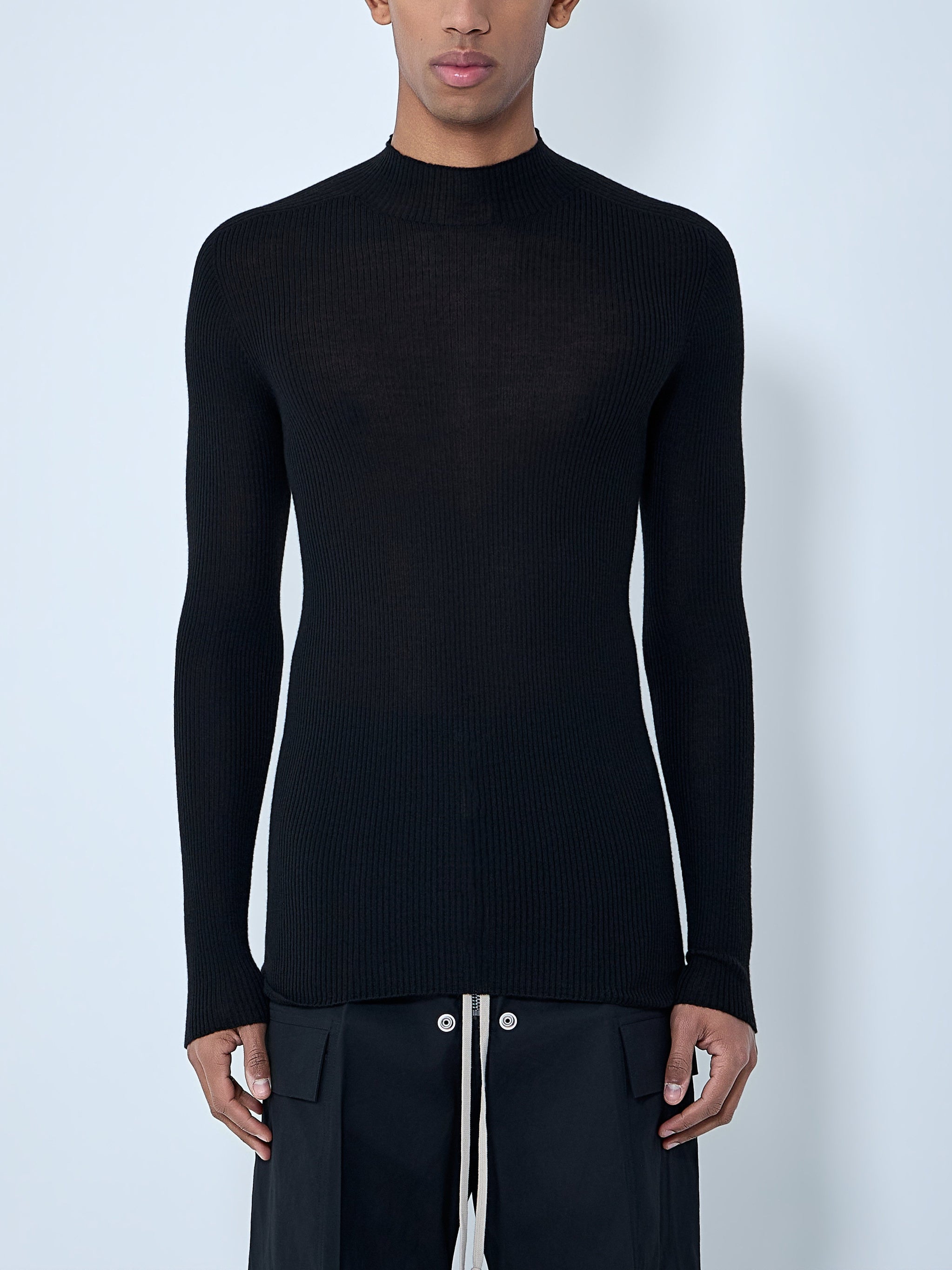 Ribbed Knit Long Sleeve Top