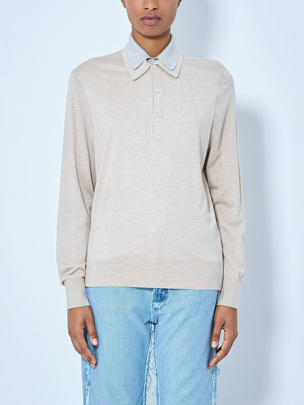 Layered Collar Knit Top
