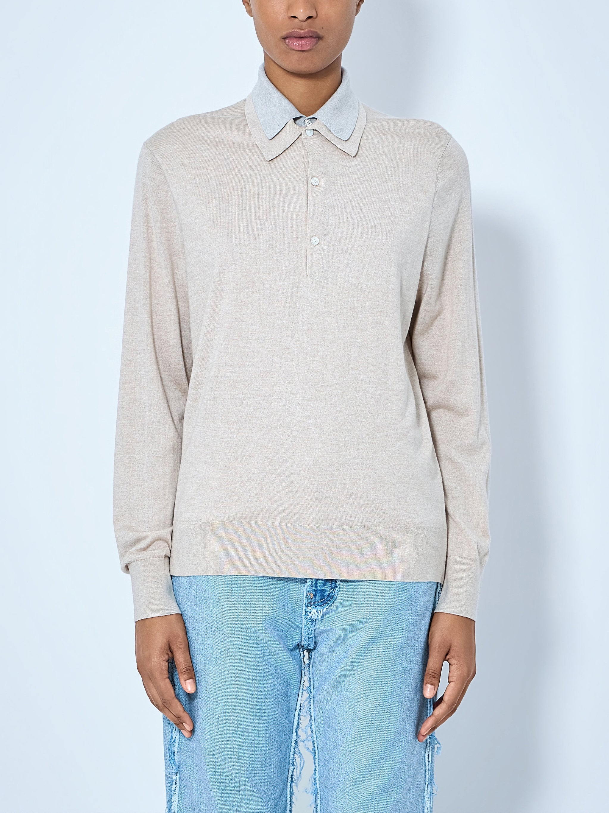 Layered Collar Knit Top