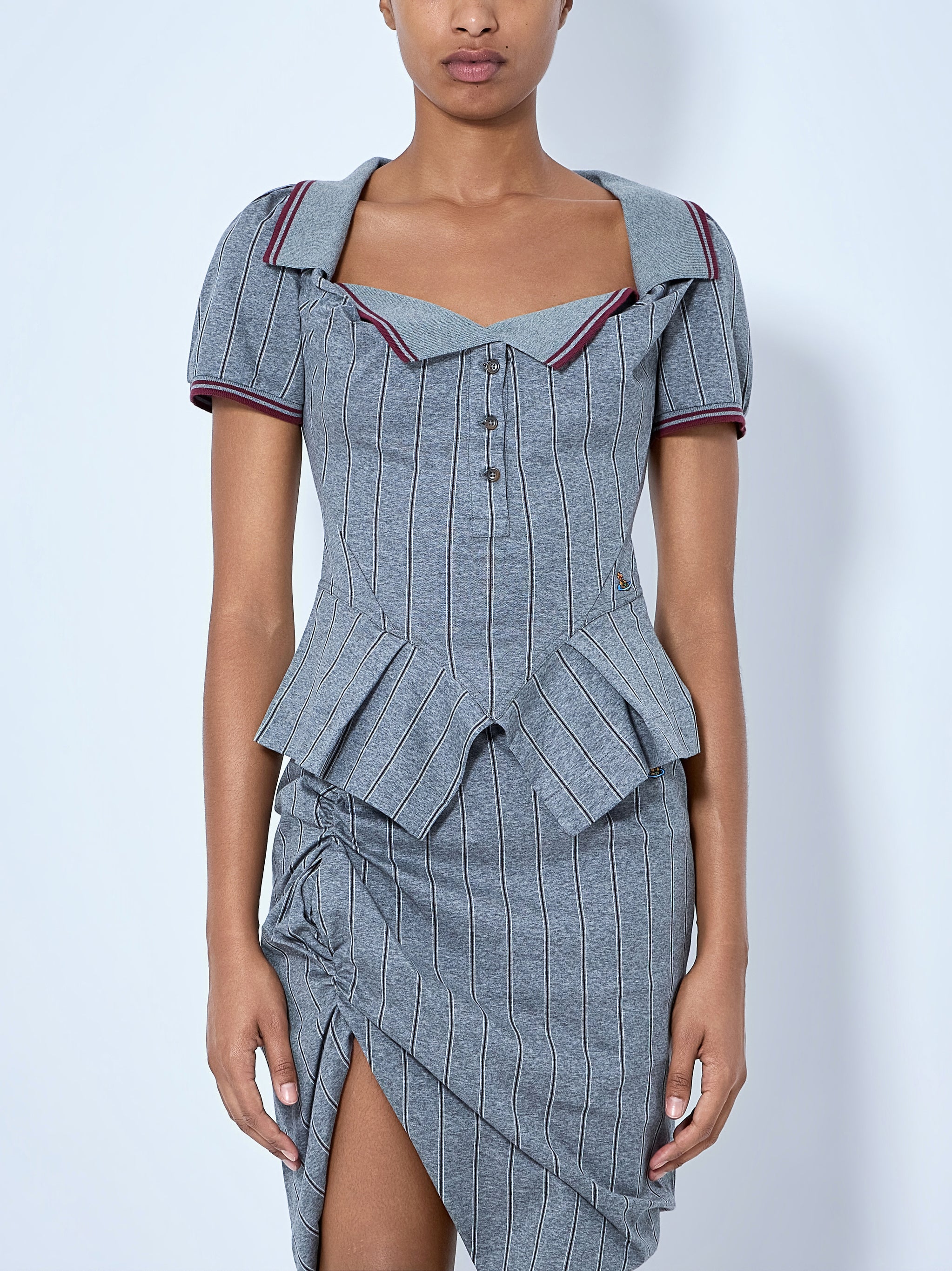 Monday Striped Cotton Polo Shirt