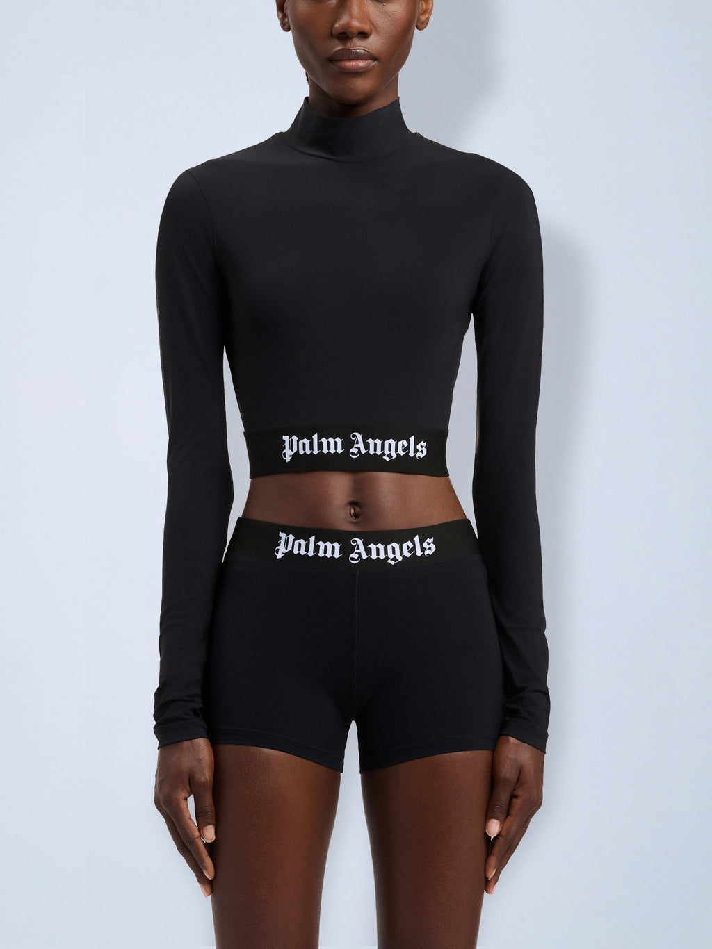 Classic Logo Long-Sleeved Mockneck Top