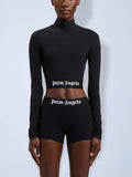 Classic Logo Long-Sleeved Mockneck Top