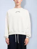 Back Curved Logo Loose Sweatshirt