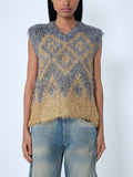 Textured Sleeveless Knit Top