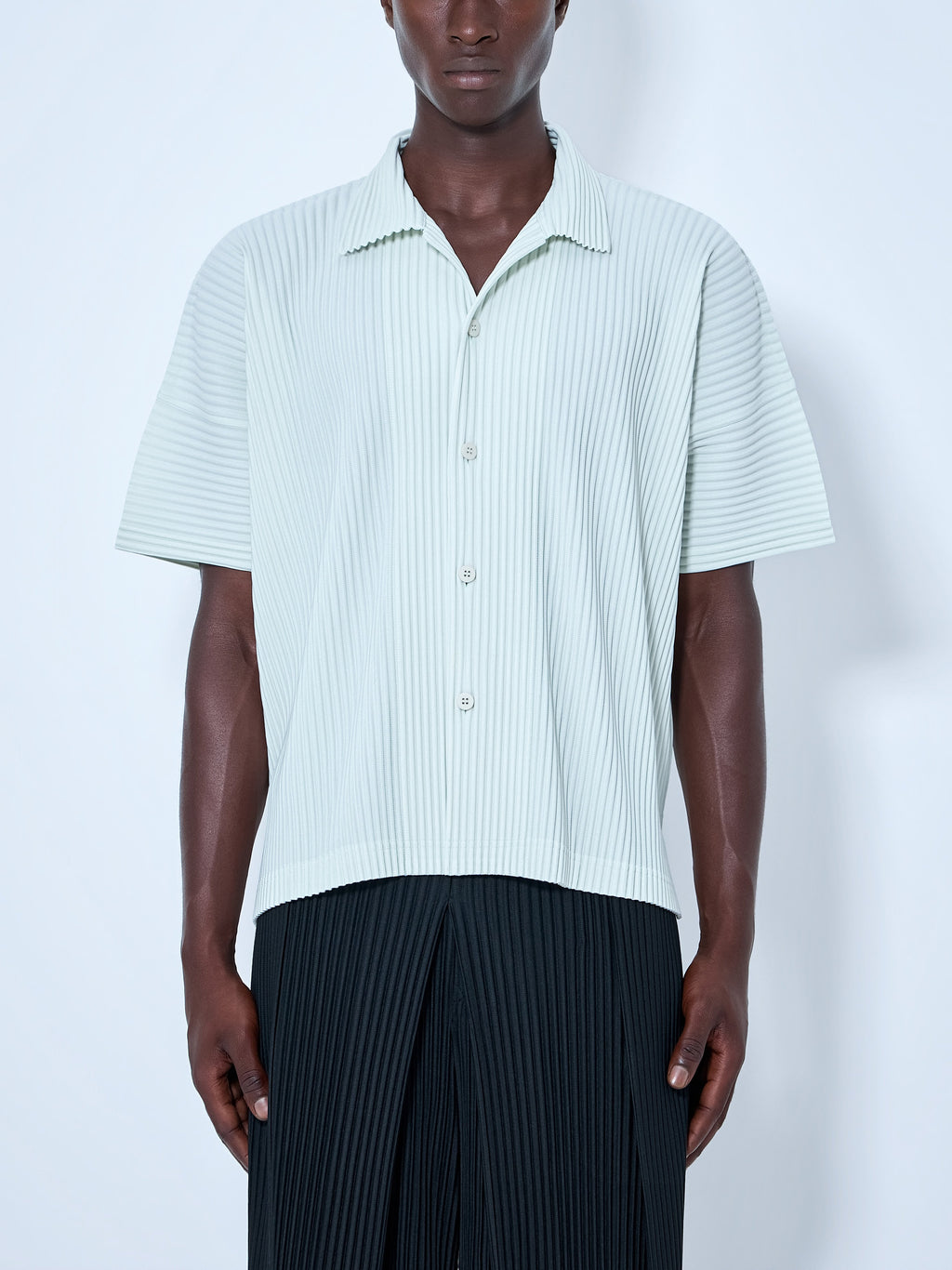 Pleat Short Sleeve Shirt