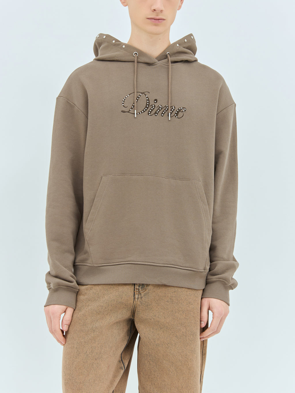 Cursive French Hooded Sweatshirt
