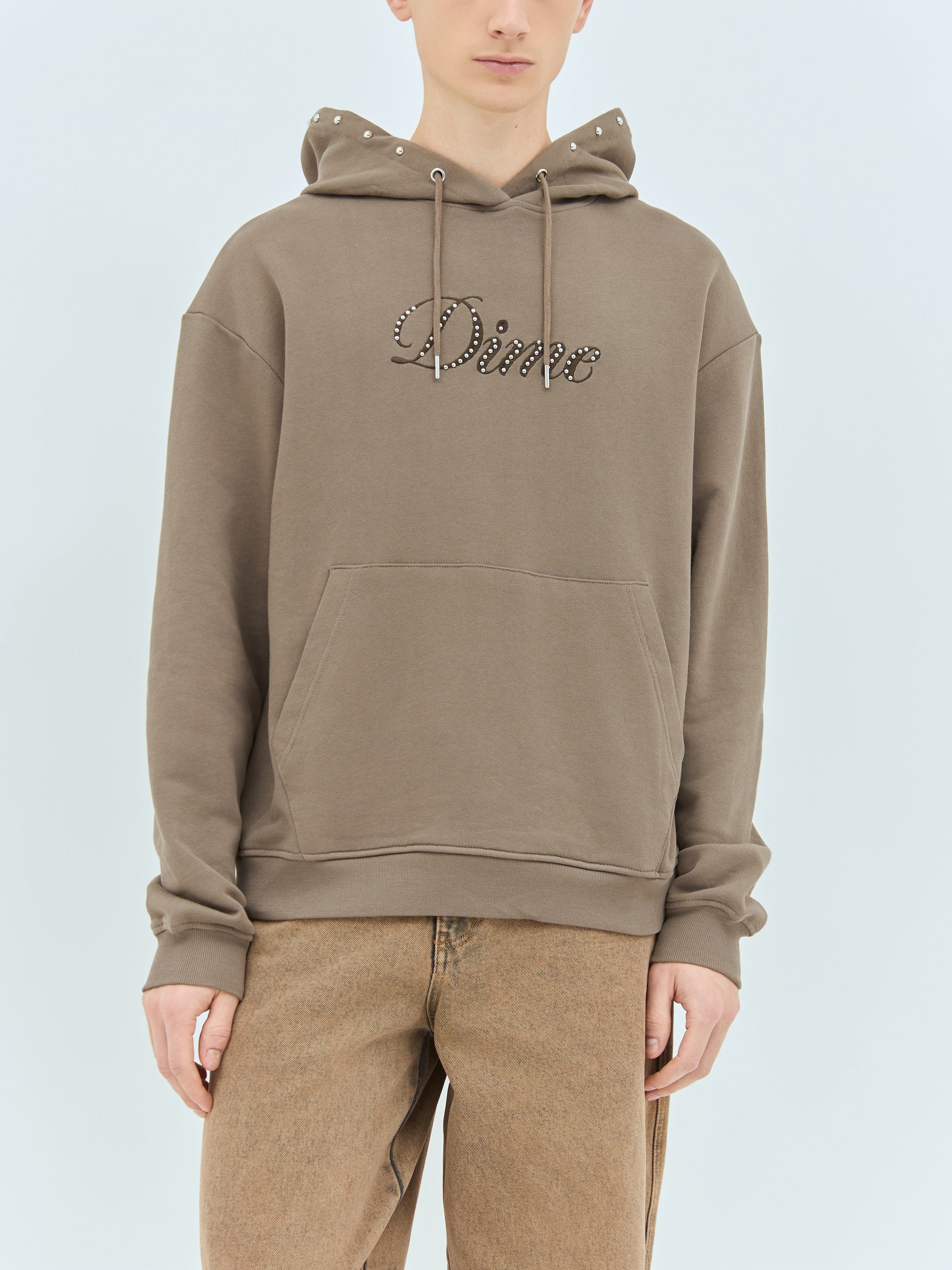 Cursive French Hooded Sweatshirt