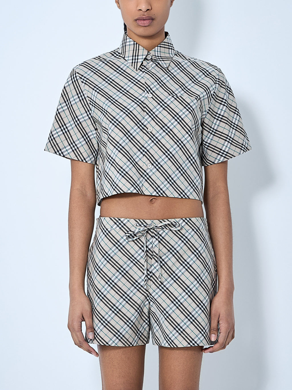 Crop Check Shirt