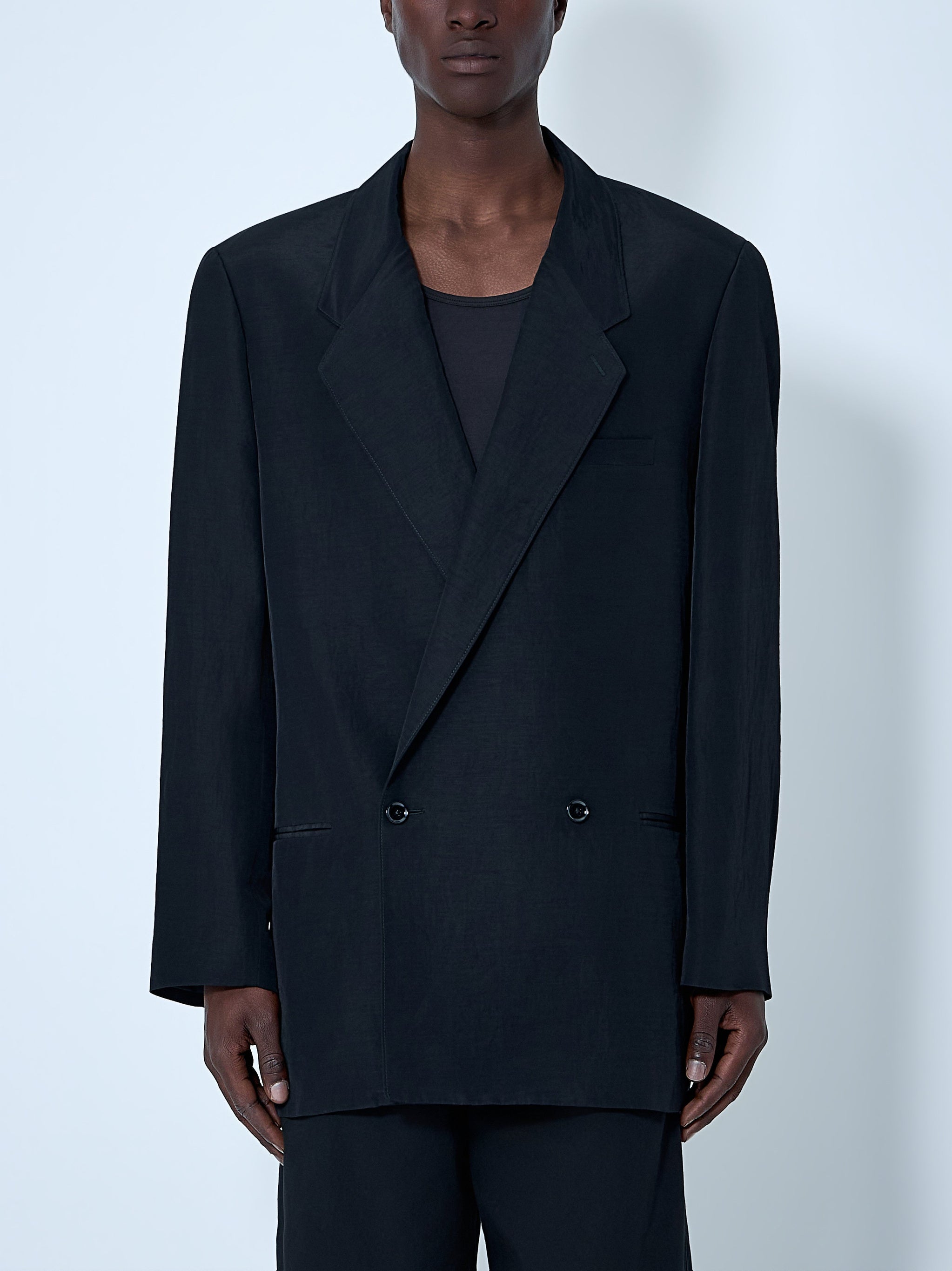 Double-Breasted Tailored Blazer
