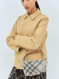 Check Mini Knitted Shoulder Bag