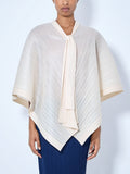Pleated Cape Blouse