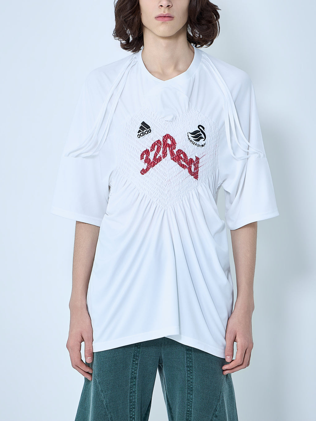 Shirred Football T-Shirt
