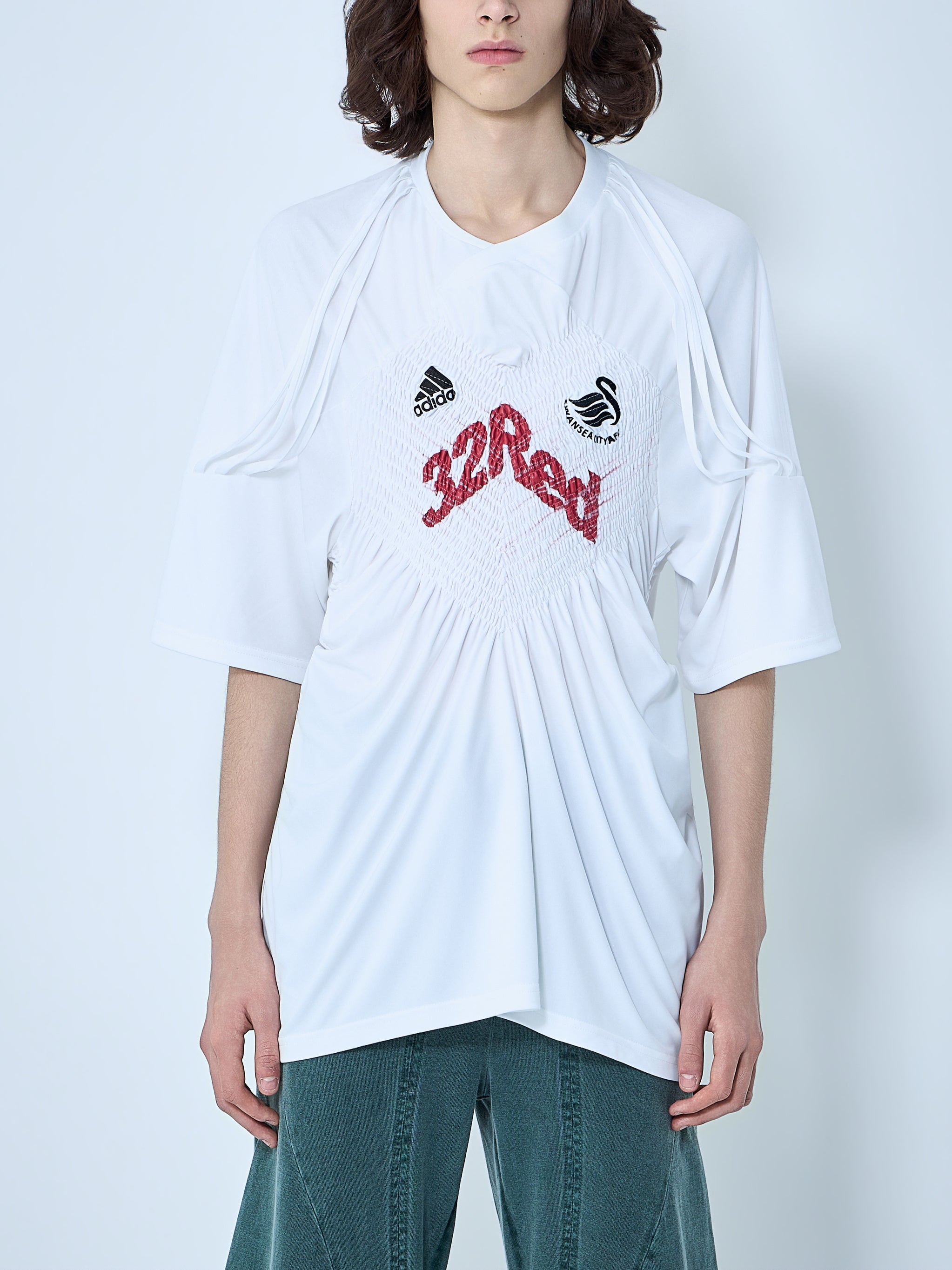 Shirred Football T-Shirt