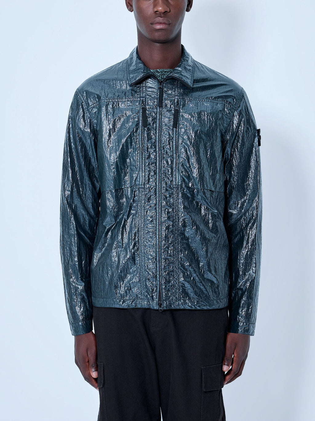 Crinkle-Effect Shirt