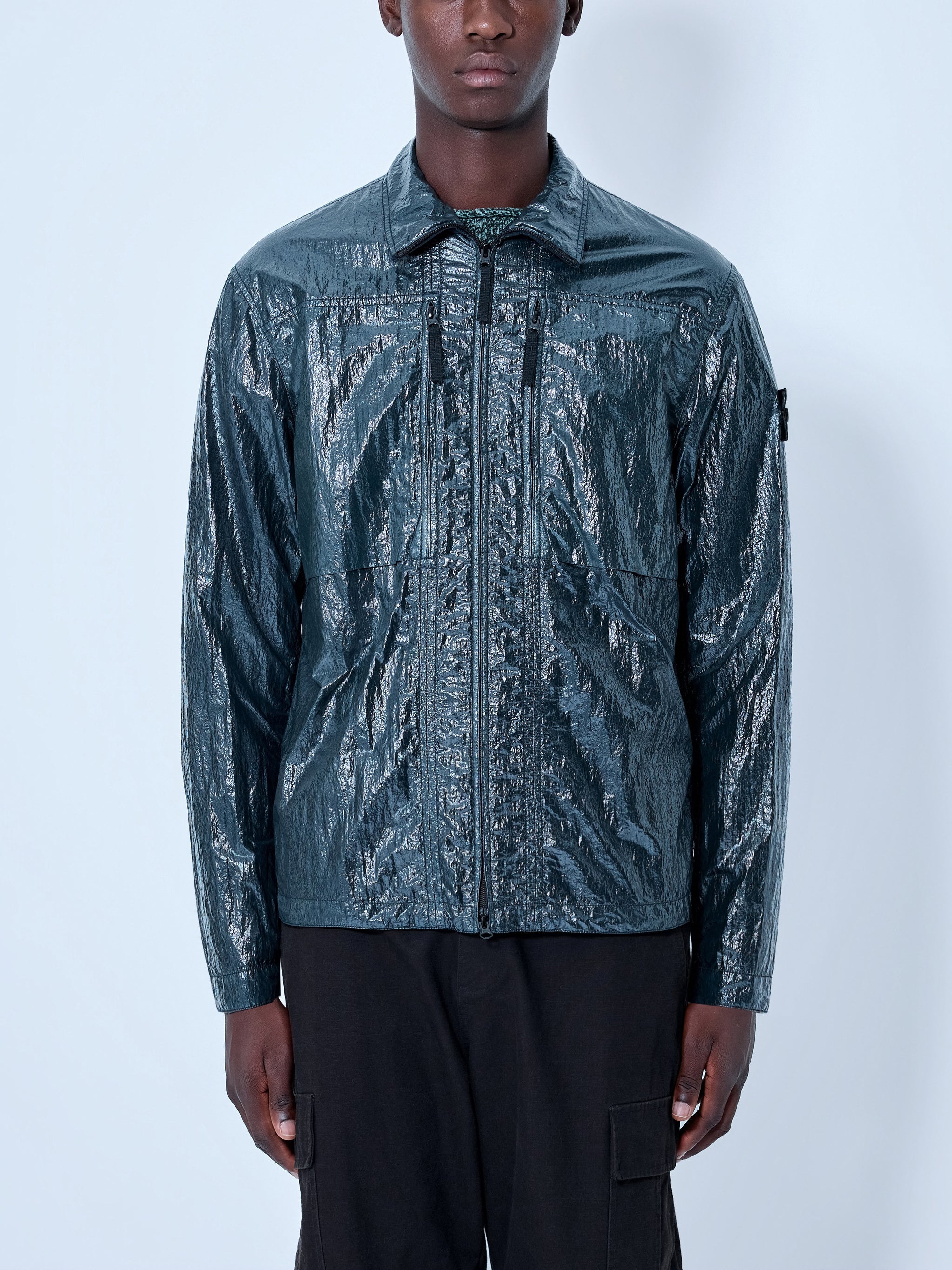 Crinkle-Effect Shirt