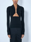 Jersey LS Prong Top
