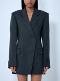 Tailored Wool Blazer Dress