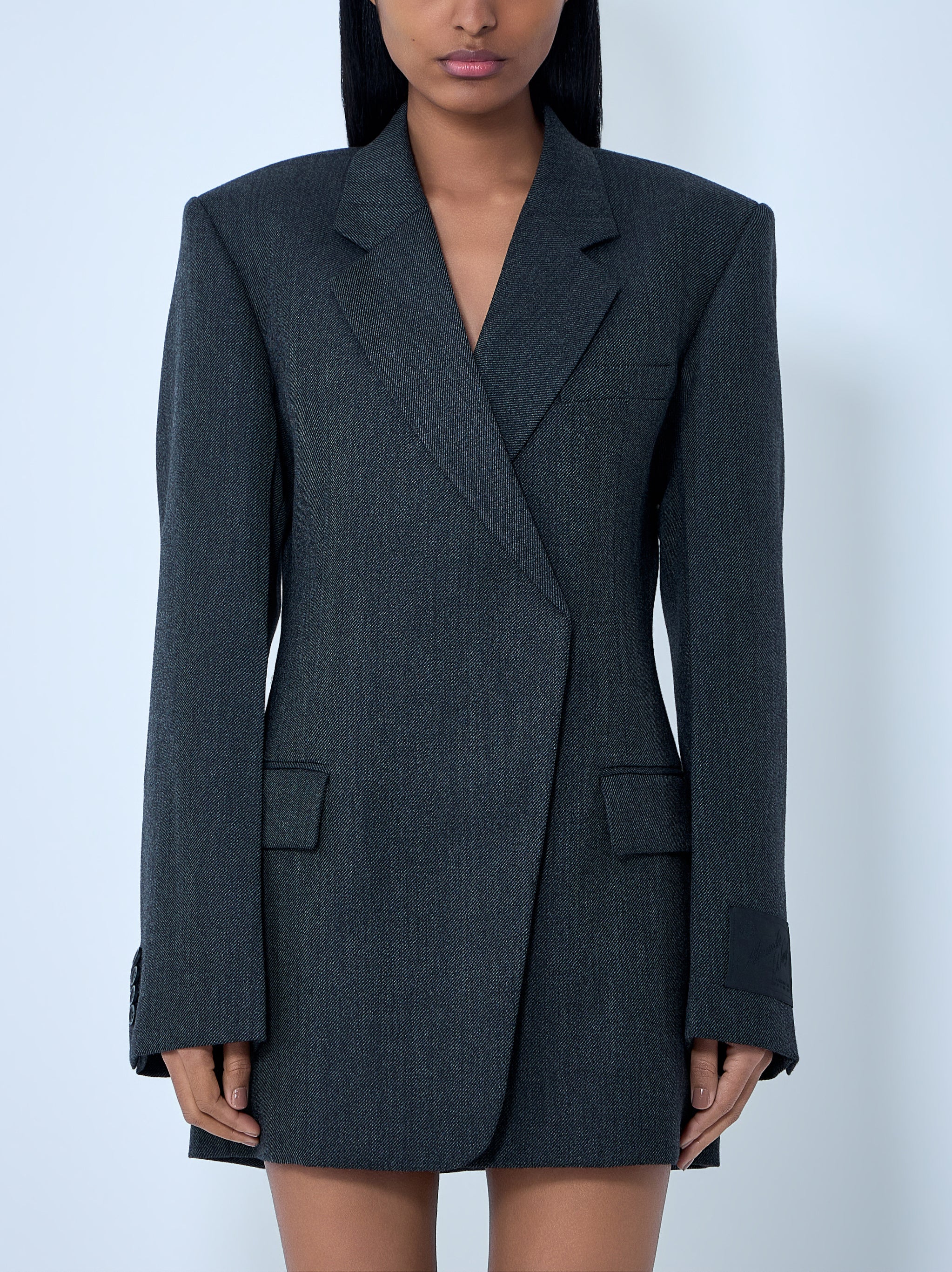 Tailored Wool Blazer Dress