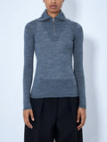 Quarter-Zip Long Sleeve Top