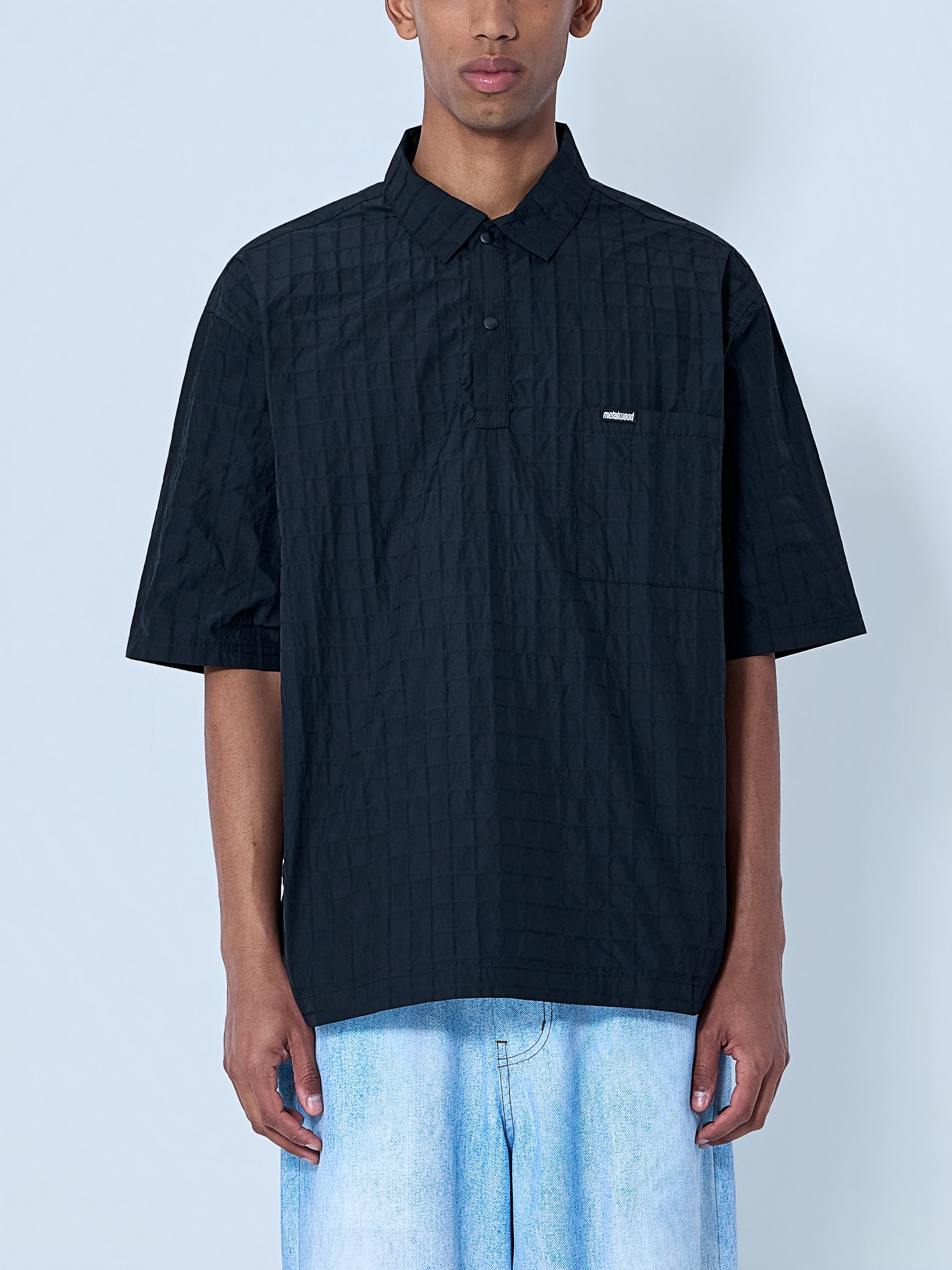 Textured Cotton Overshirt