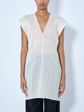 Sleeveless Pleated Tunic