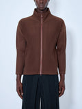 Pleated Zip-Up Jacket