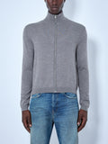 Zip-Up Bow Logo Cardigan