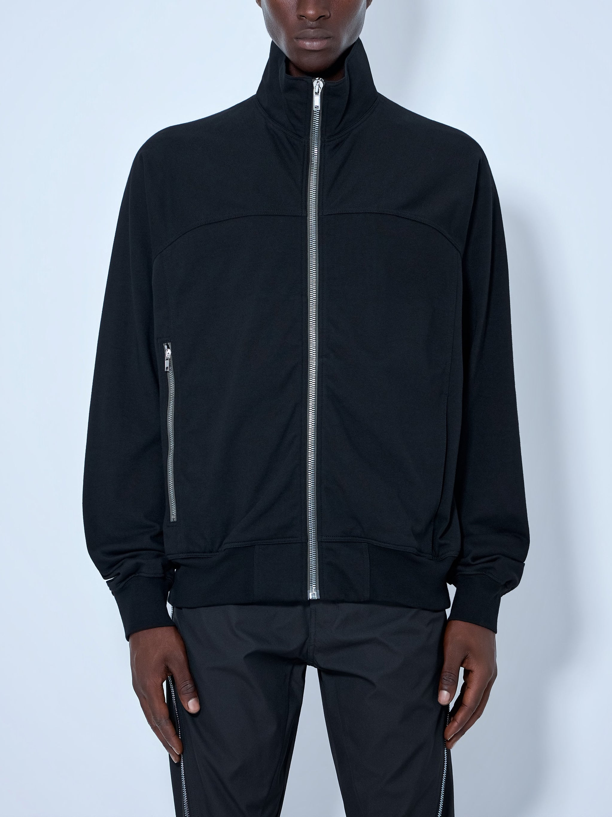 High-Neck Zip-Up Jacket