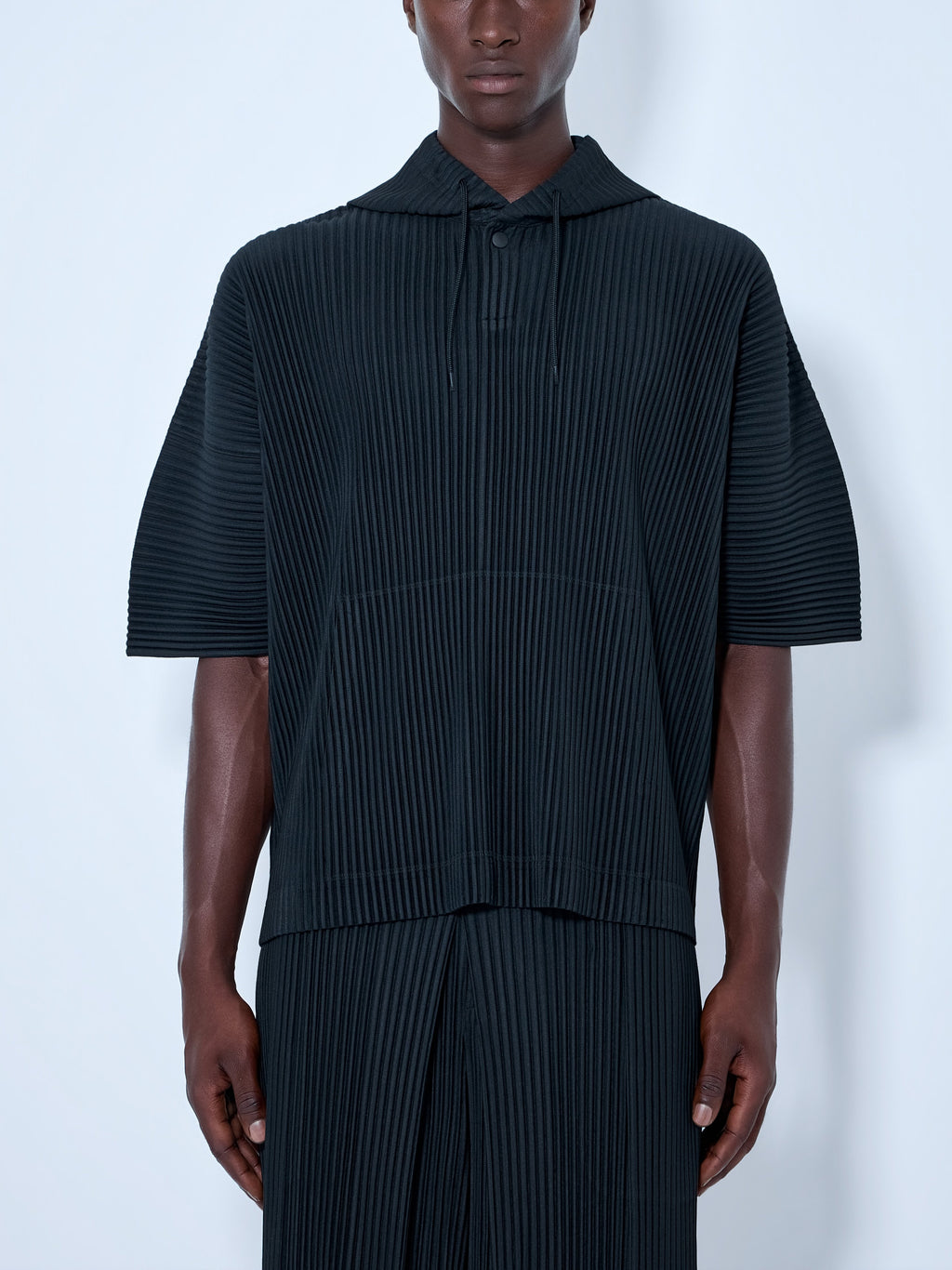 Pleated Short Sleeve Shirt