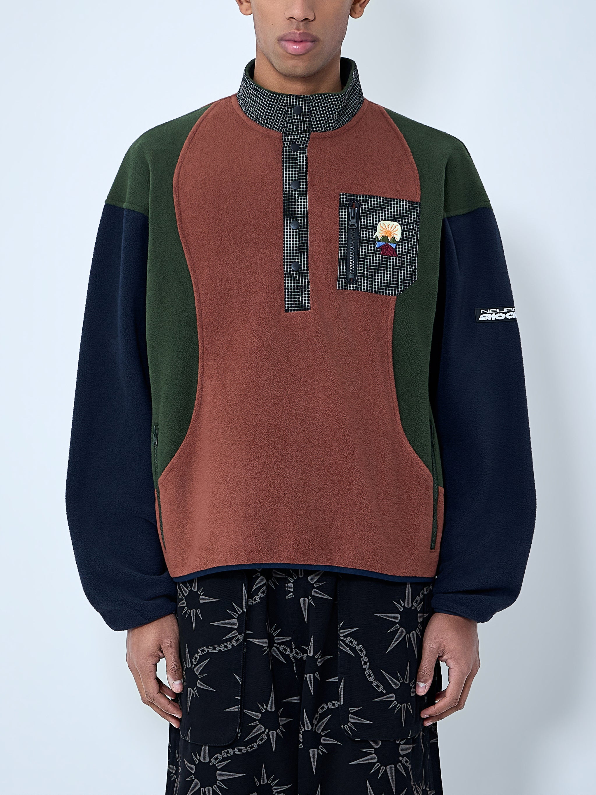 Fleece Pullover With Button Placket