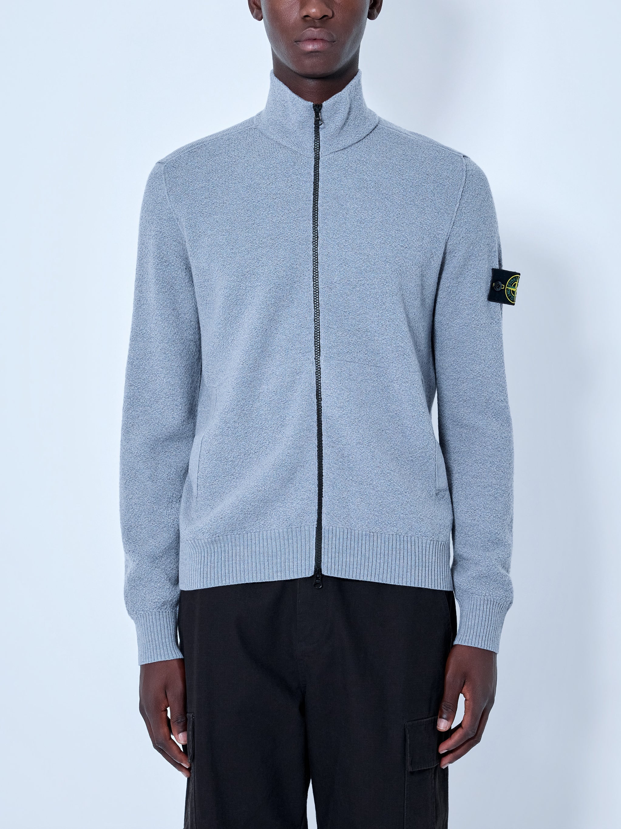 Zip-Up Knit Sweater