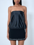 Strapless Satin Top