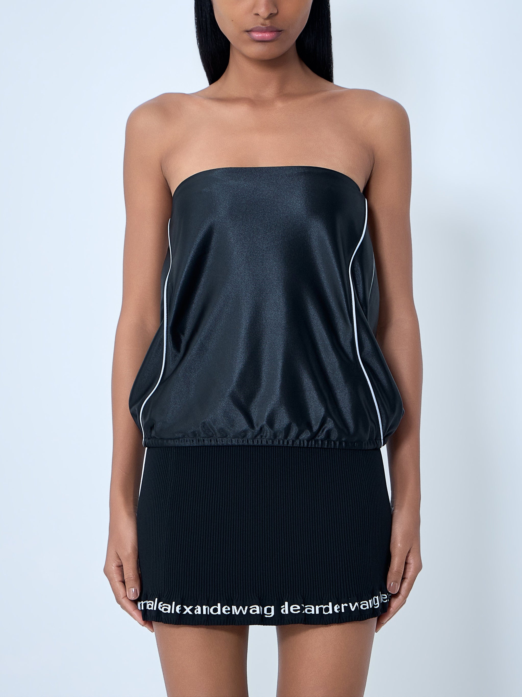 Strapless Satin Top